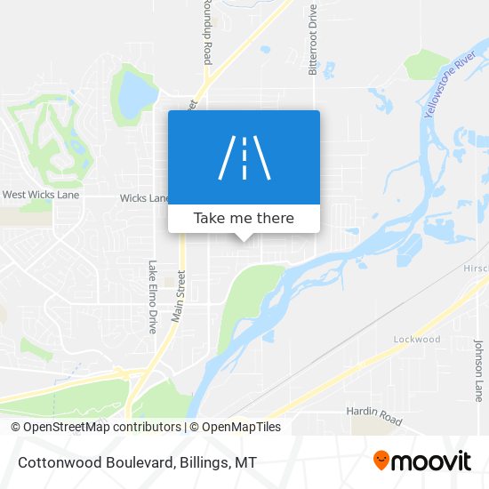 Cottonwood Boulevard map