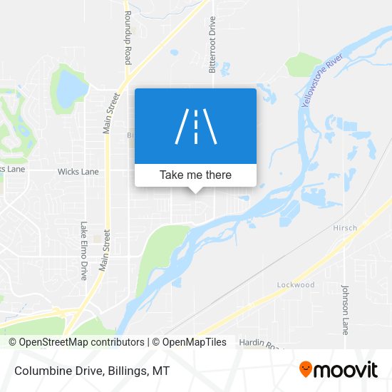 Columbine Drive map