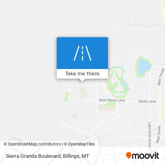 Sierra Granda Boulevard map