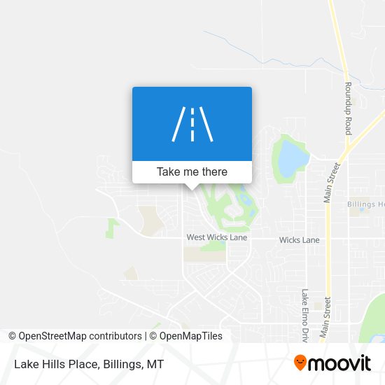 Lake Hills Place map