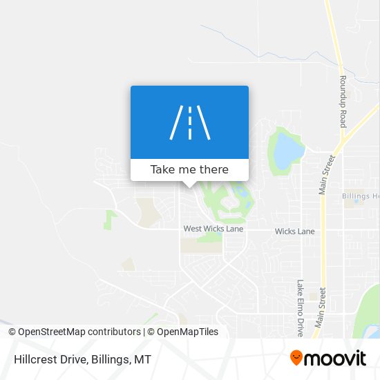 Hillcrest Drive map