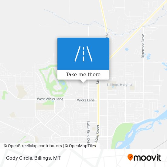 Cody Circle map