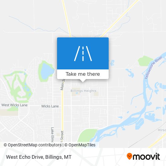 West Echo Drive map