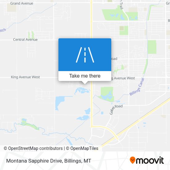 Montana Sapphire Drive map