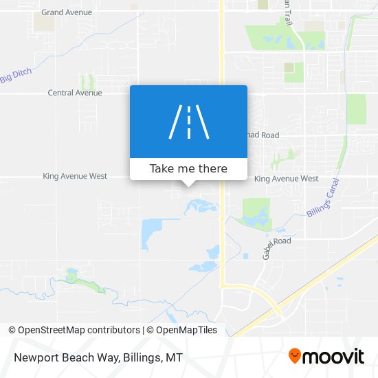 Newport Beach Way map