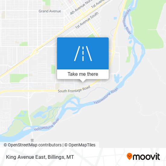 King Avenue East map