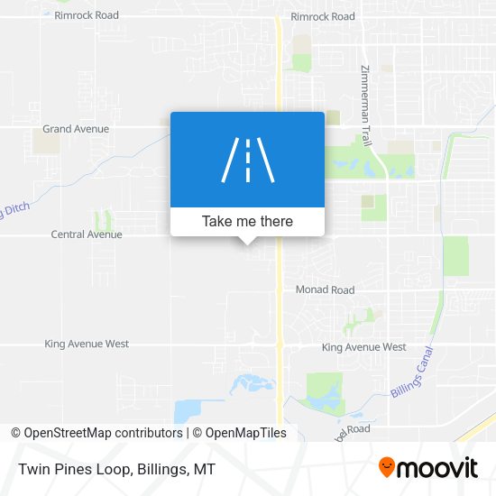 Twin Pines Loop map