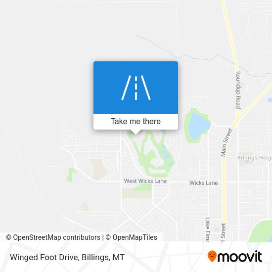 Winged Foot Drive map