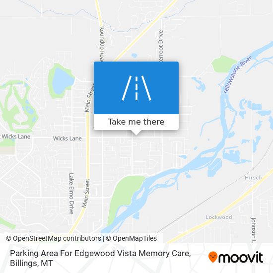 Parking Area For Edgewood Vista Memory Care map