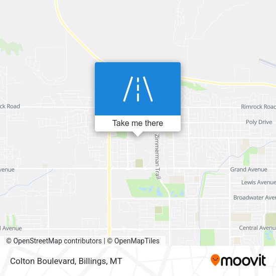 Colton Boulevard map