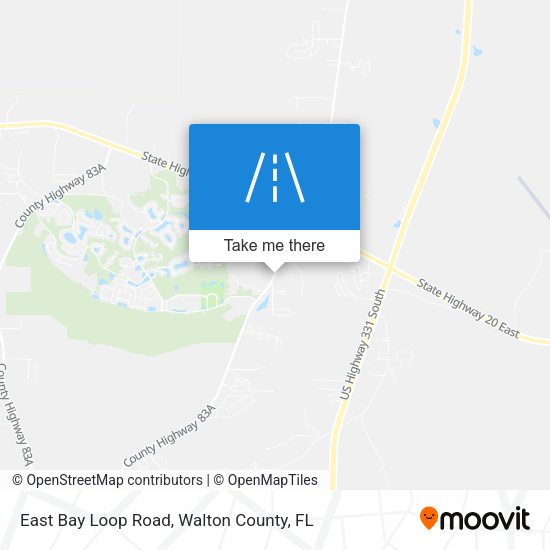 Mapa de East Bay Loop Road