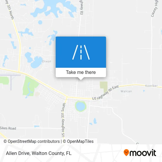 Allen Drive map