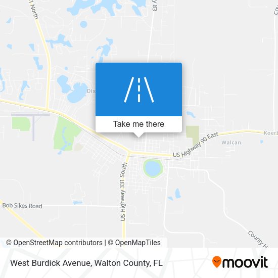 West Burdick Avenue map