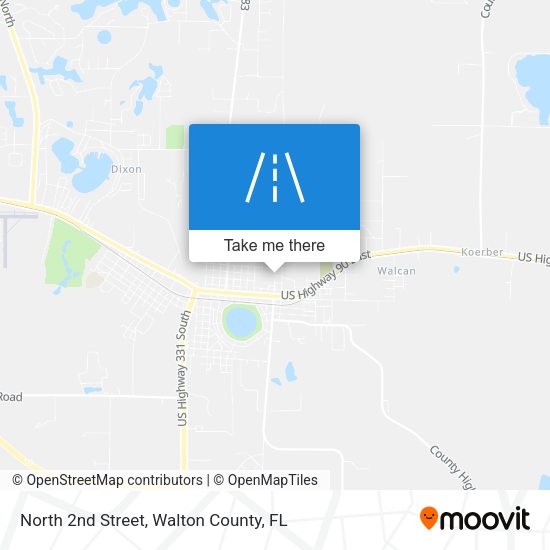 North 2nd Street map