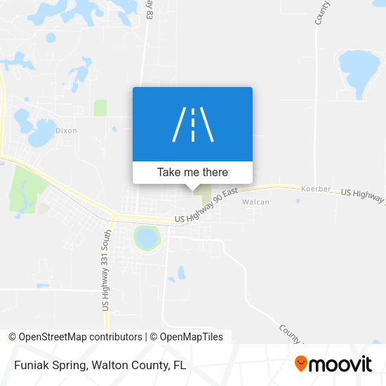 Mapa de Funiak Spring