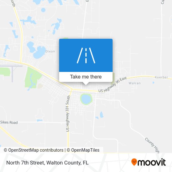 North 7th Street map