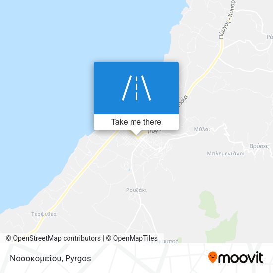 Νοσοκομείου map
