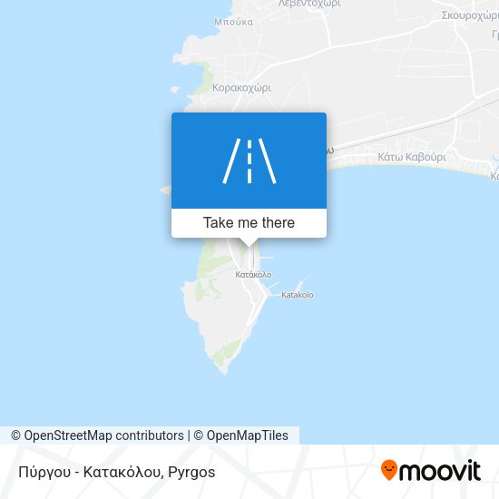 Πύργου - Κατακόλου map