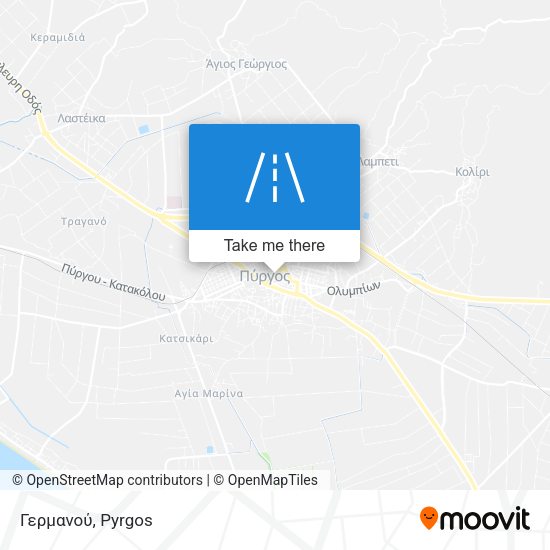 Γερμανού map