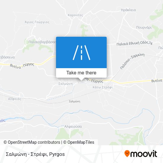Σαλμώνη - Στρέφι map