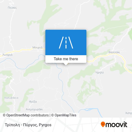 Τρίπολη - Πύργος map