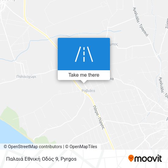 Παλαιά Εθνική Οδός 9 map