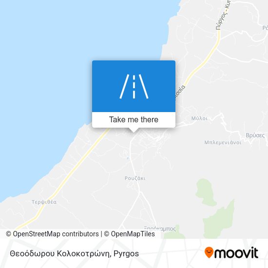 Θεοόδωρου Κολοκοτρώνη map