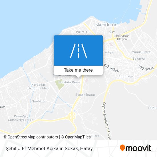 Şehit J.Er Mehmet Açıkalın Sokak map