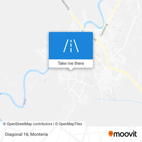 Diagonal 16 map