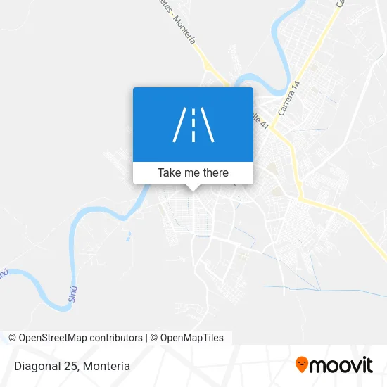 Diagonal 25 map