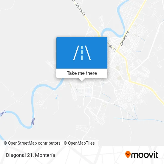 Diagonal 21 map