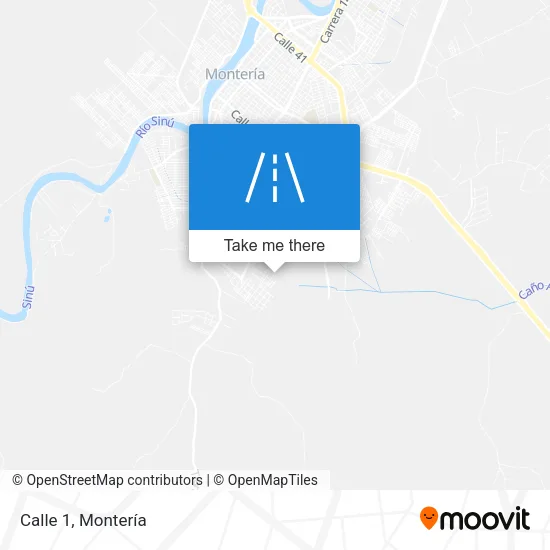 Calle 1 map