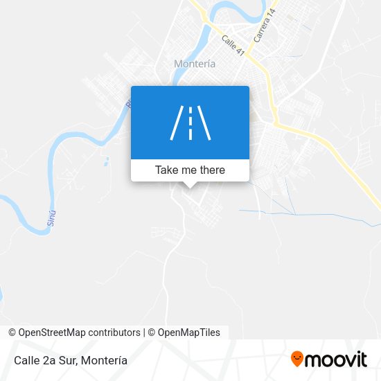 Mapa de Calle 2a Sur
