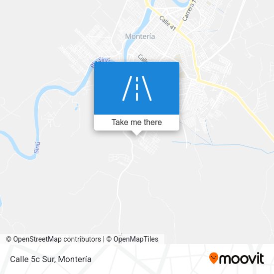 Mapa de Calle 5c Sur