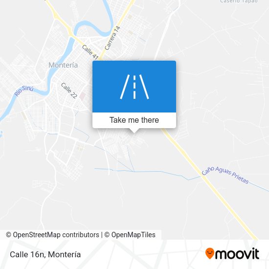 Mapa de Calle 16n