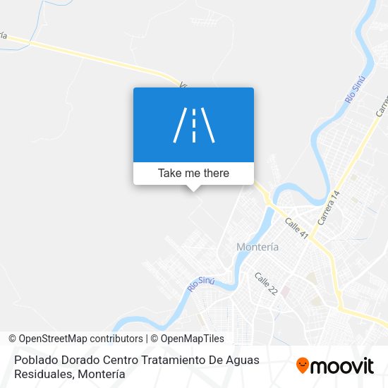 Mapa de Poblado Dorado Centro Tratamiento De Aguas Residuales