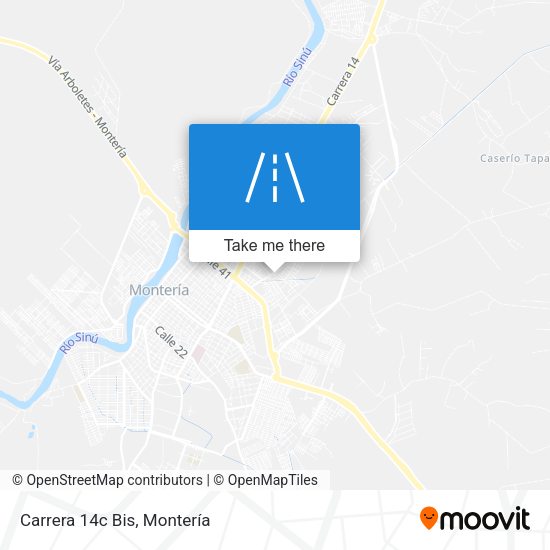 Carrera 14c Bis map