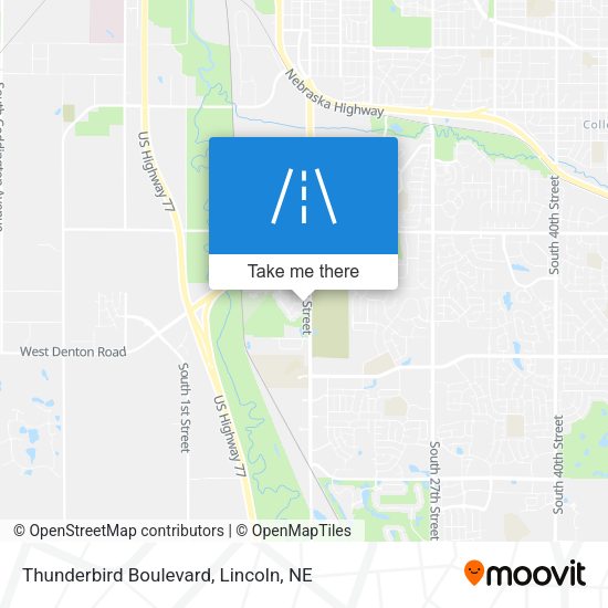 Mapa de Thunderbird Boulevard