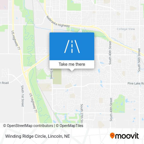 Winding Ridge Circle map