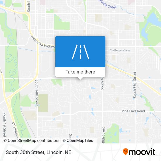 Mapa de South 30th Street