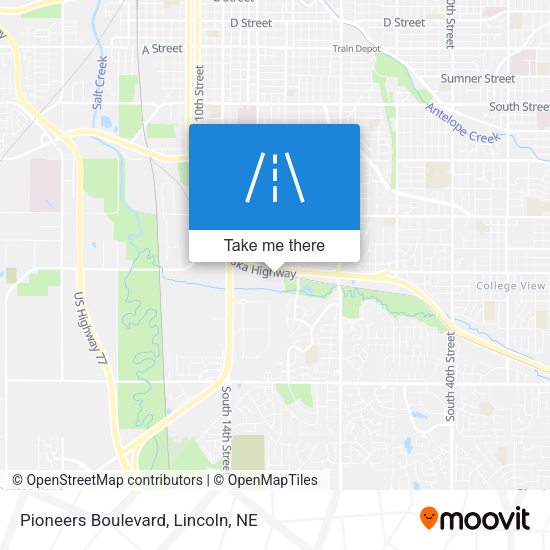 Mapa de Pioneers Boulevard