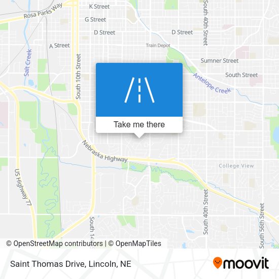 Saint Thomas Drive map