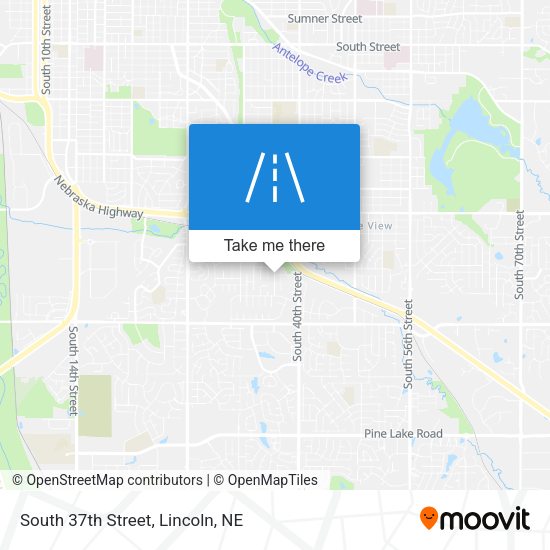 Mapa de South 37th Street