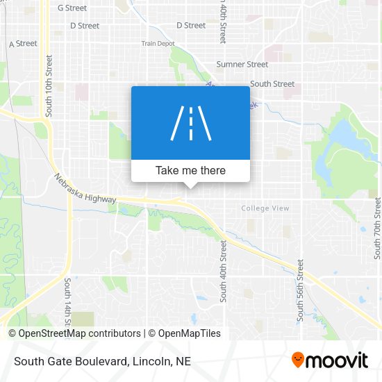 South Gate Boulevard map