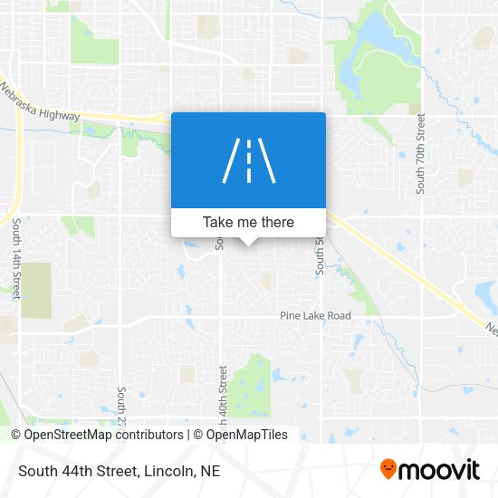South 44th Street map