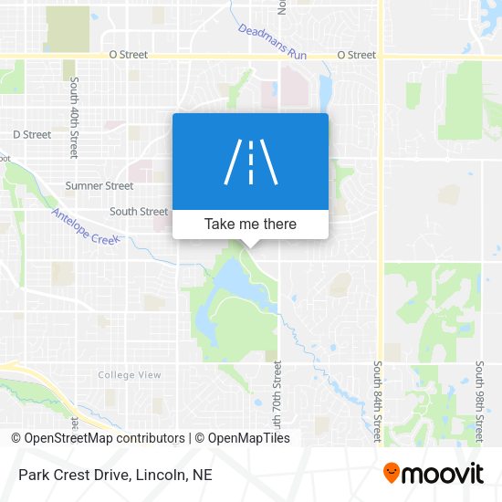 Mapa de Park Crest Drive