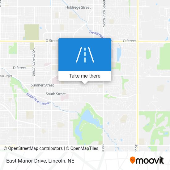 Mapa de East Manor Drive
