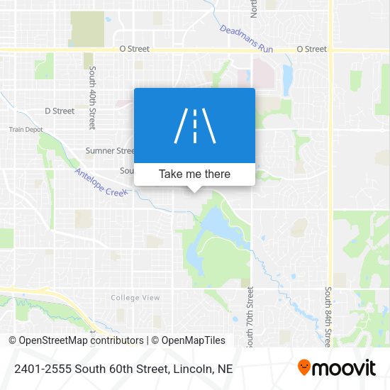 2401-2555 South 60th Street map
