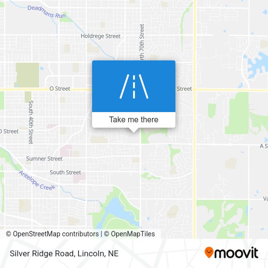 Silver Ridge Road map