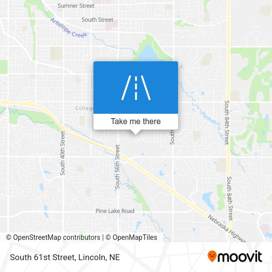 Mapa de South 61st Street